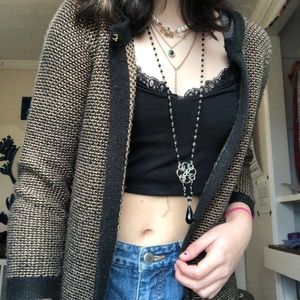 Grunge cardigan sweater